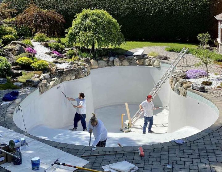 Travaux de peinture dans le secteur résidentiel Sherbrooke